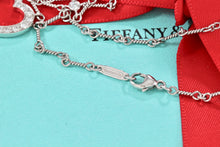 Load image into Gallery viewer, Tiffany & Co. Platinum Diamond Heart Drop Pendant Twist Wire Chain Necklace
