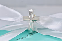 Load image into Gallery viewer, Tiffany & Co. Paloma Picasso Silver Tenderness Heart XL Huge Cross 18" Necklace