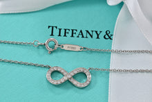 Load image into Gallery viewer, Tiffany & Co. Infinity Platinum Diamond Pendant Necklace