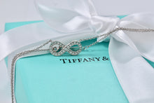 Load image into Gallery viewer, Tiffany & Co. Infinity Platinum Diamond Pendant Necklace
