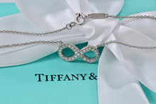 Load image into Gallery viewer, Tiffany & Co. Infinity Platinum Diamond Pendant Necklace