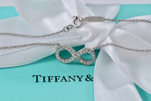 Load image into Gallery viewer, Tiffany & Co. Infinity Platinum Diamond Pendant Necklace