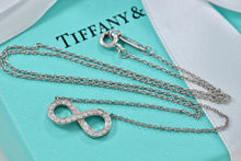 Load image into Gallery viewer, Tiffany & Co. Infinity Platinum Diamond Pendant Necklace