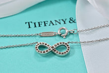 Load image into Gallery viewer, Tiffany & Co. Infinity Platinum Diamond Pendant Necklace