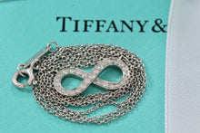 Load image into Gallery viewer, Tiffany & Co. Infinity Platinum Diamond Pendant Necklace