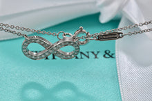 Load image into Gallery viewer, Tiffany & Co. Infinity Platinum Diamond Pendant Necklace
