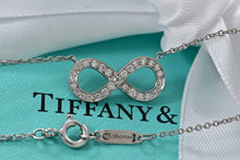 Load image into Gallery viewer, Tiffany & Co. Infinity Platinum Diamond Pendant Necklace