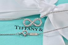 Load image into Gallery viewer, Tiffany & Co. Infinity Platinum Diamond Pendant Necklace