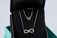 Load image into Gallery viewer, Tiffany & Co. Infinity Platinum Diamond Pendant Necklace
