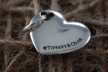 Load image into Gallery viewer, Tiffany & Co. Silver Double Stencil Heart Puffy Heart Pendant