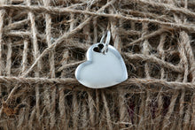 Load image into Gallery viewer, Tiffany & Co. Silver Double Stencil Heart Puffy Heart Pendant