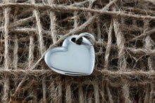 Load image into Gallery viewer, Tiffany & Co. Silver Double Stencil Heart Puffy Heart Pendant