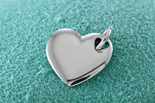 Load image into Gallery viewer, Tiffany & Co. Silver Double Stencil Heart Puffy Heart Pendant