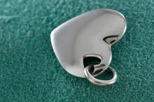 Load image into Gallery viewer, Tiffany & Co. Silver Double Stencil Heart Puffy Heart Pendant