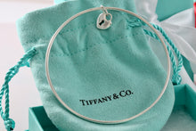 Load image into Gallery viewer, Tiffany & Co. Silver Small Keyhole Heart Dangle Bangle Bracelet *Custom*