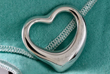 Load image into Gallery viewer, Tiffany & Co. Elsa Peretti Silver Extra Large Open Heart Pendant 35mm *Scratched*