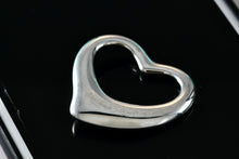 Load image into Gallery viewer, Tiffany & Co. Elsa Peretti Silver Extra Large Open Heart Pendant 35mm *Scratched*