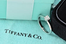 Load image into Gallery viewer, Tiffany & Co. Platinum Lucida .32 Carat Diamond Engagement Ring Size 5