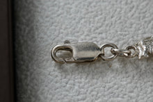 Load image into Gallery viewer, Sterling Silver Noah's Ark Paired Animal Link 7.25" Bracelet