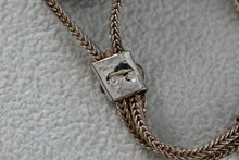 Load image into Gallery viewer, Sterling Silver Handmade Large Oval Blue Lapis Stone Floral Rope Chain 7.5" Bracelet