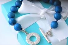 Load image into Gallery viewer, Tiffany & Co. Silver Blue Lapis Toggle Bracelet Custom
