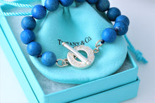 Load image into Gallery viewer, Tiffany & Co. Silver Blue Lapis Toggle Bracelet Custom