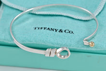 Load image into Gallery viewer, Tiffany & Co. 18Kt. Gold & Silver Hook & Eye Bangle Small Bracelet Vintage Version 1