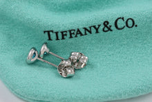 Load image into Gallery viewer, Tiffany & Co. Elsa Peretti Color by the Yard Aquamarine Sterling Silver Stud Earrings
