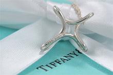 Load image into Gallery viewer, Tiffany & Co. Elsa Peretti Silver Small Infinity Cross 16" Chain Necklace