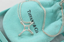 Load image into Gallery viewer, Tiffany & Co. Elsa Peretti Silver Small Infinity Cross 16" Chain Necklace