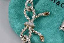 Load image into Gallery viewer, Tiffany & Co. 14K Gold & Silver Twist Ribbon Bow Bracelet Customized