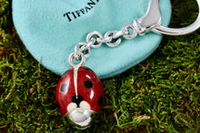 Load image into Gallery viewer, Tiffany & Co. Nature Silver Red Enamel Ladybug Keychain Key Ring/ Purse Clip