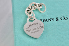 Load image into Gallery viewer, Return To Tiffany & Co. Silver Dangle Standard Replacement Heart Charm Extension