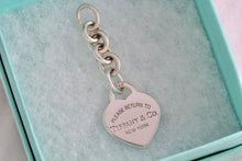 Load image into Gallery viewer, Return To Tiffany & Co. Silver Dangle Standard Replacement Heart Charm Extension