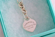 Load image into Gallery viewer, Return To Tiffany & Co. Silver Dangle Standard Replacement Heart Charm Extension