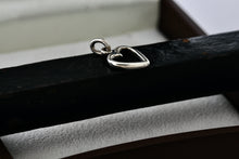 Load image into Gallery viewer, Sterling Silver Small Open Heart Charm Pendant