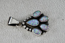 Load image into Gallery viewer, Sterling Silver Opal Dog Paw Charm Pendant