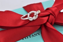 Load image into Gallery viewer, Tiffany & Co. 18K Gold & Silver Love Knot Hook Ring