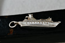 Load image into Gallery viewer, Sterling Silver Cruise Ship Boat Charm Pendant