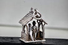 Load image into Gallery viewer, Sterling Silver Bride & Groom Wedding Gazebo Charm