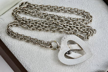 Load image into Gallery viewer, Sterling Silver Heart & Shoes Charm Pendant w/ 24" Stainless Steel Chain
