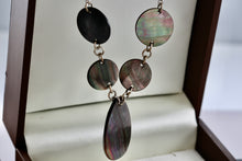 Load image into Gallery viewer, Sterling Silver 5 Abalone Shell Choker Collar Necklace