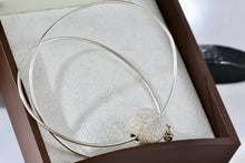 Load image into Gallery viewer, Sterling Silver Disco Ball Slider Pendant Wire Snake Chain 18" Necklace