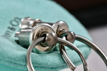 Load image into Gallery viewer, Tiffany & Co. 1837 Titanium & Silver Valet Double Key Ring Keychain
