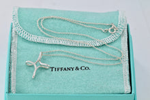 Load image into Gallery viewer, Tiffany & Co. Elsa Peretti Silver Large Inifinity Cross 18" Chain Necklace