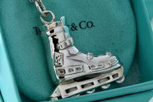 Load image into Gallery viewer, Tiffany & Co. Very Heavy Silver Roller Blade Skate Pendant 24" Thick Chain Necklace