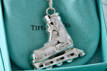 Load image into Gallery viewer, Tiffany & Co. Very Heavy Silver Roller Blade Skate Pendant 24" Thick Chain Necklace