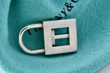 Load image into Gallery viewer, Tiffany & Co. Silver Letter "T" Padlock Pendant