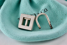 Load image into Gallery viewer, Tiffany & Co. Silver Letter "T" Padlock Pendant