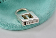 Load image into Gallery viewer, Tiffany & Co. Silver Letter "T" Padlock Pendant